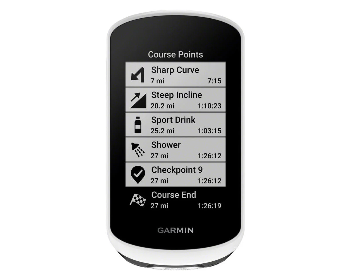 Garmin Edge Explore 2 GPS Cycling Computer Power Mount Bundle (White) - view 7